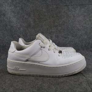 Nike Shoes Womens 8.5 Air Force 1 Sage Low Triple White Casual Sneaker Platform